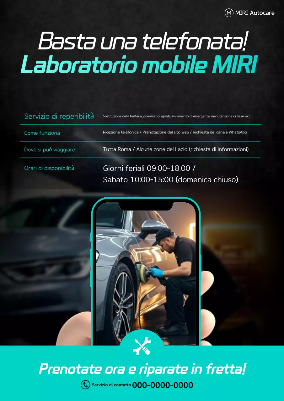 Guida alla manutenzione dell'auto moderna nera