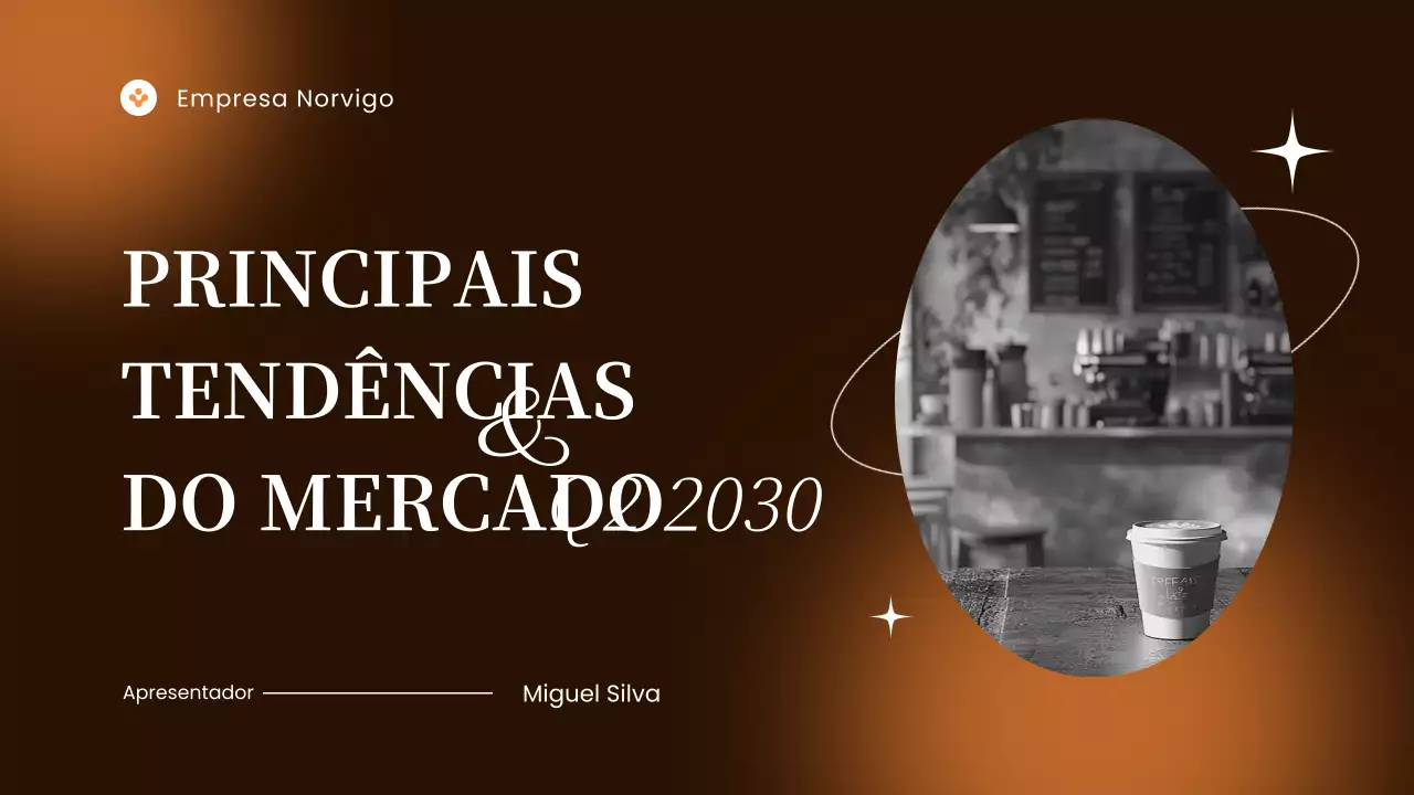 relatório de mercado moderno marrom