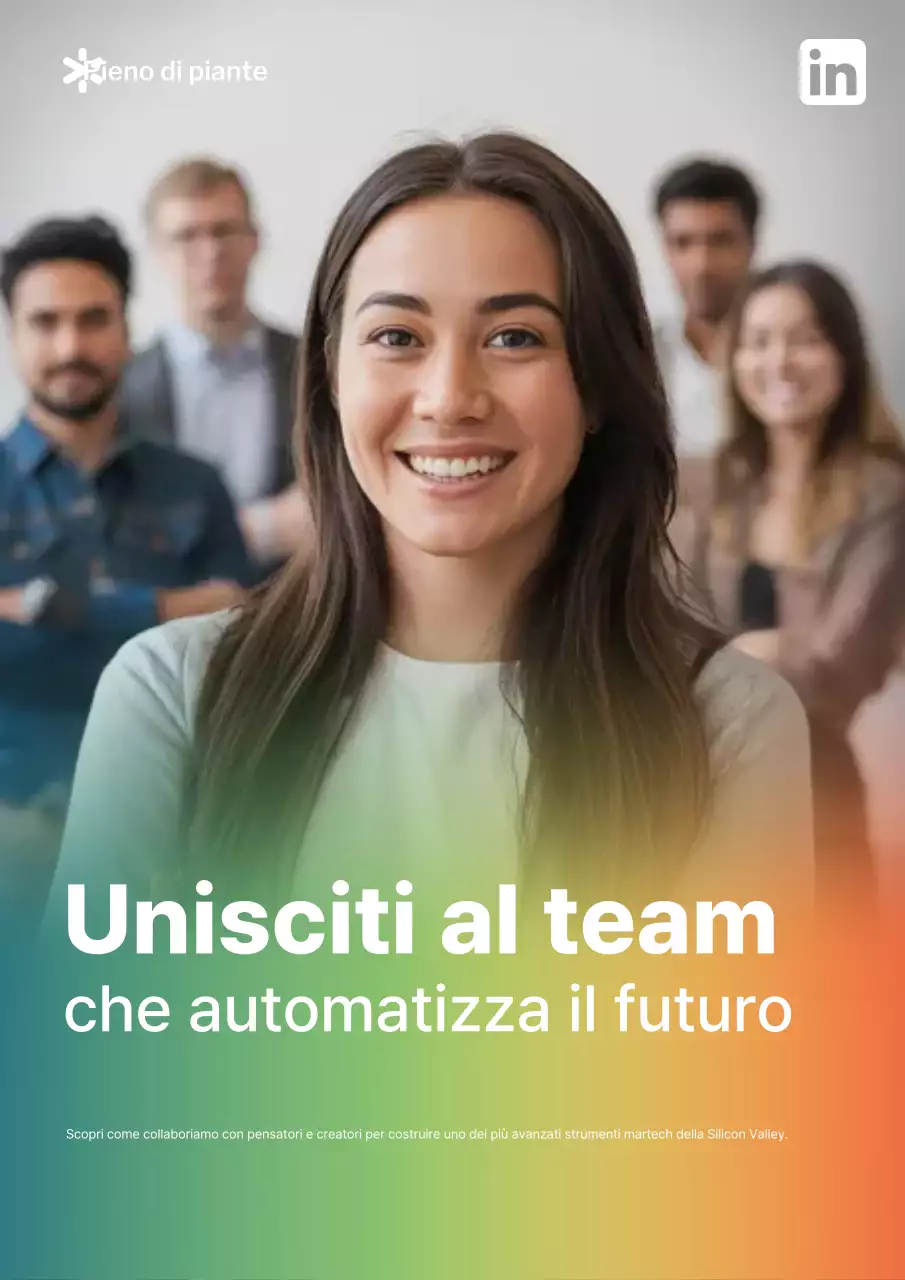 Annuncio di reclutamento moderno arcobaleno