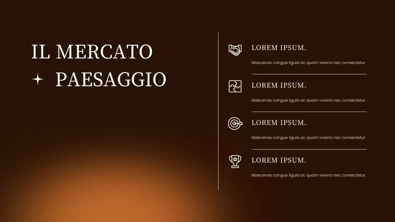 rapporto sul mercato moderno marrone