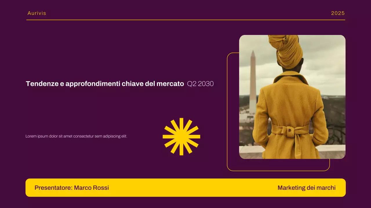 Presentazione del rapporto sulle tendenze del mercato moderno giallo