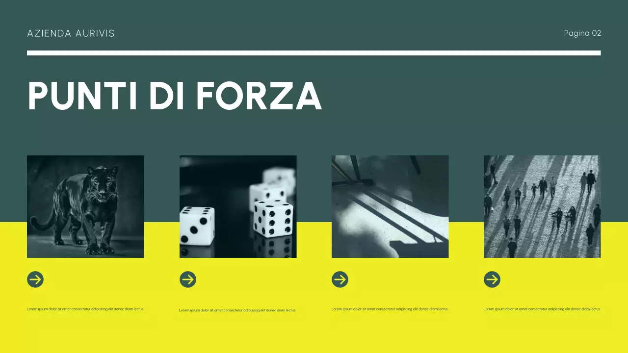 rapporto di mercato moderno giallo