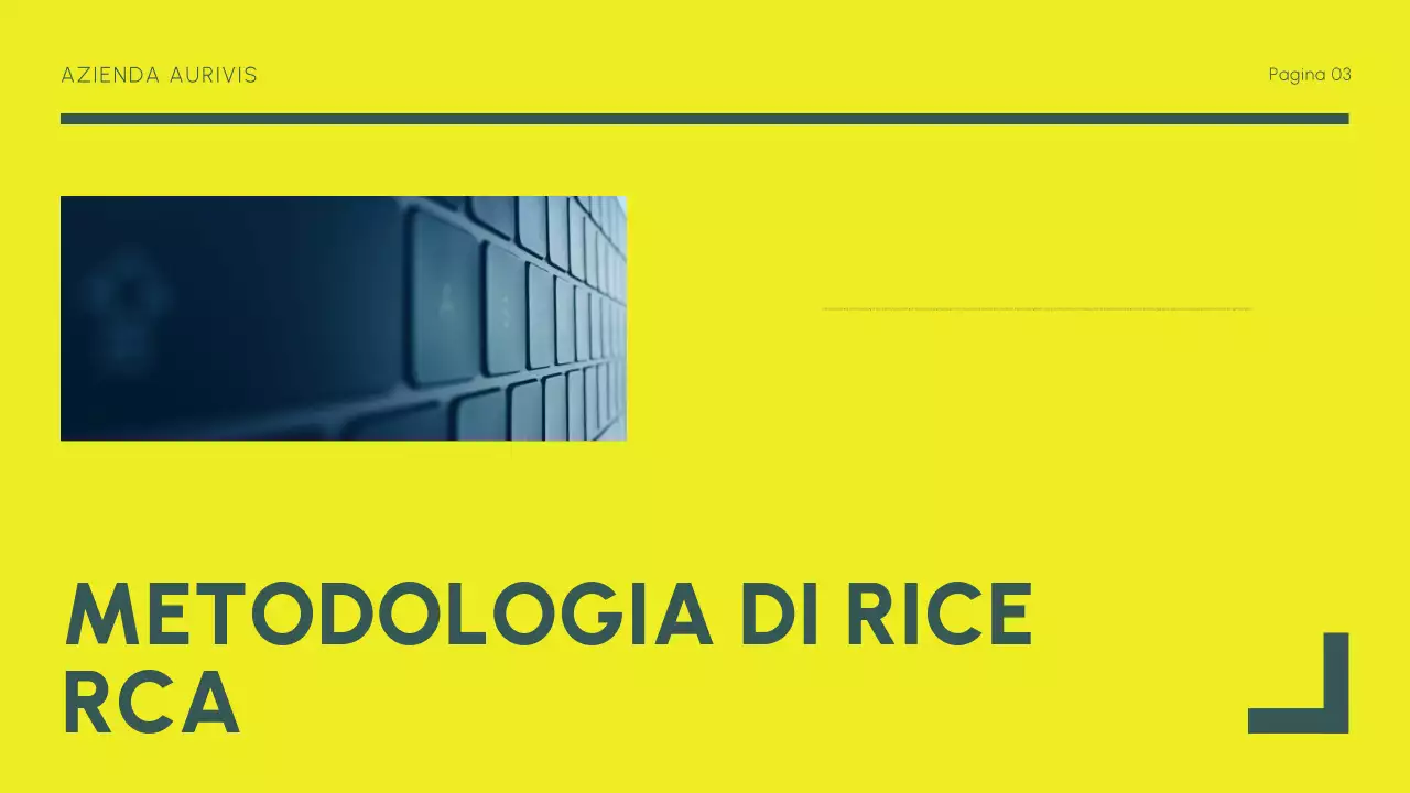 rapporto di mercato moderno giallo