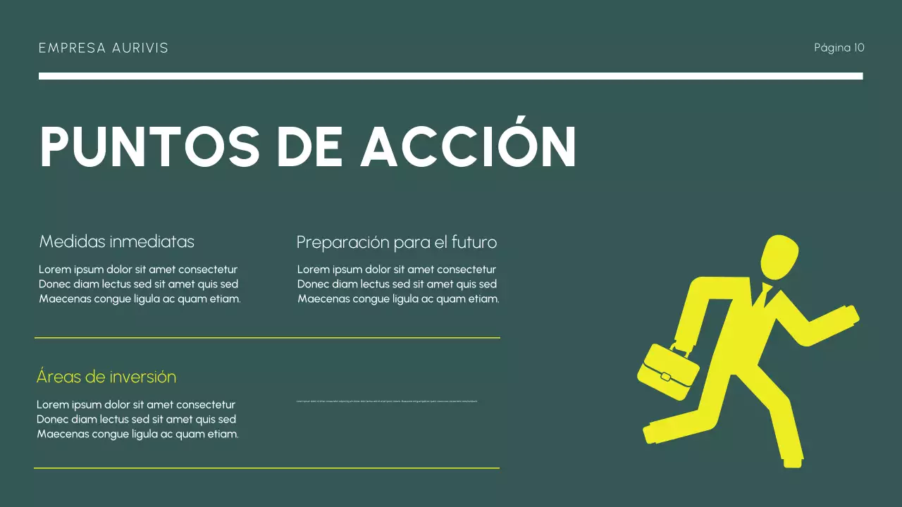 Informe del mercado moderno amarillo