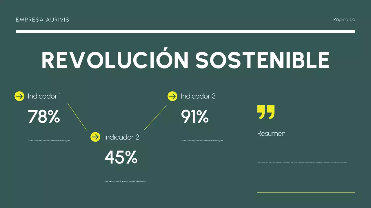 Informe del mercado moderno amarillo