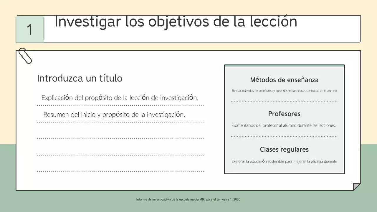 Informe de educación simple de Mint