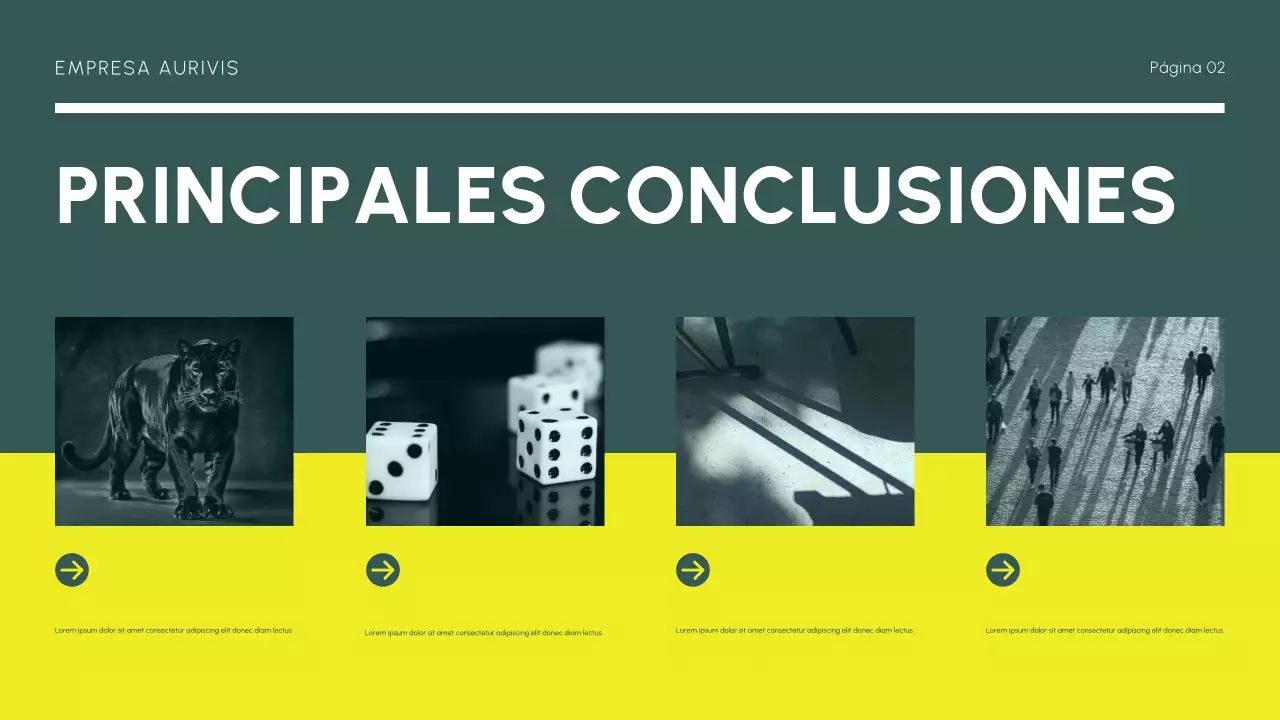 Informe del mercado moderno amarillo