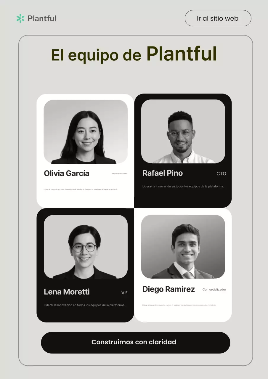 Anuncio del equipo moderno de un solo tono