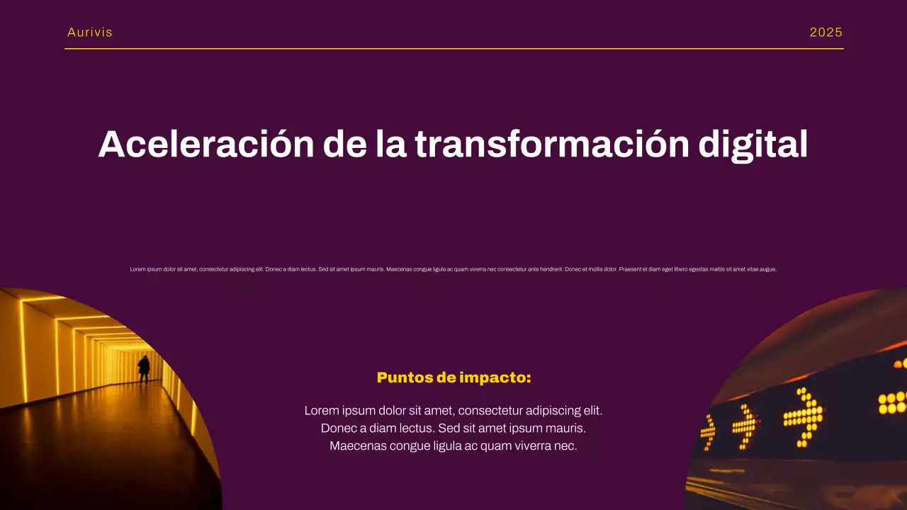 Presentación del informe de tendencias del mercado moderno amarillo