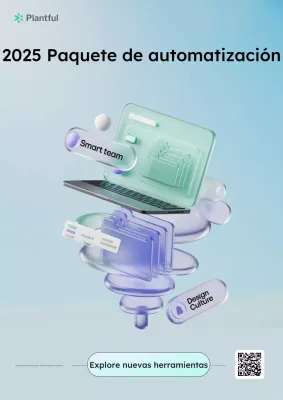 Promoción de automatización 3D moderna de Blue