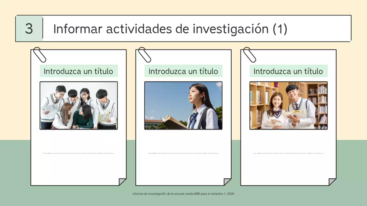 Informe de educación simple de Mint