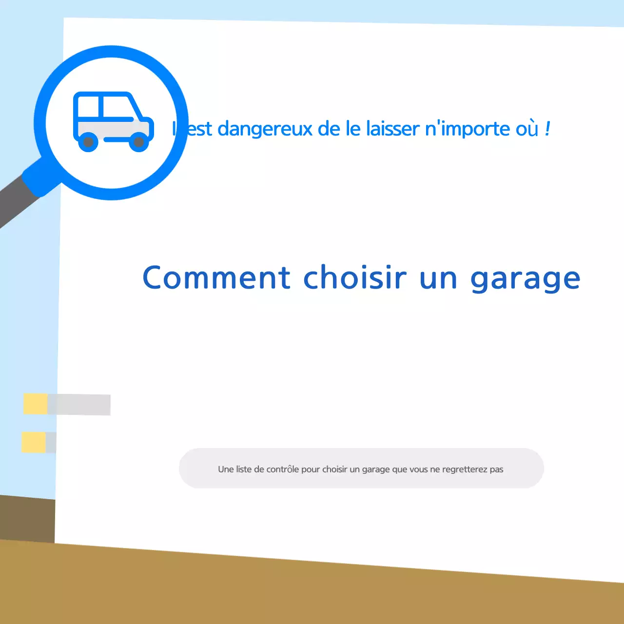 Informations sur la façon de choisir un garage bleu propre