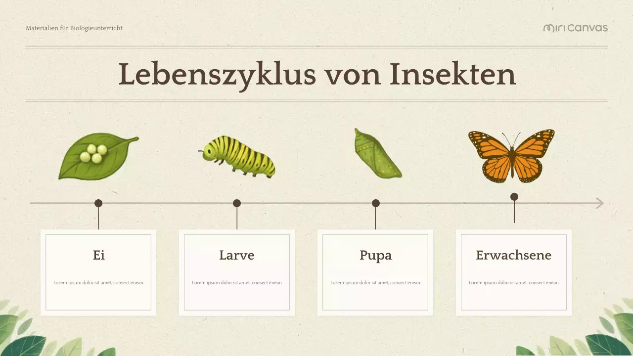 Grüne Botanische Biologie Präsentation