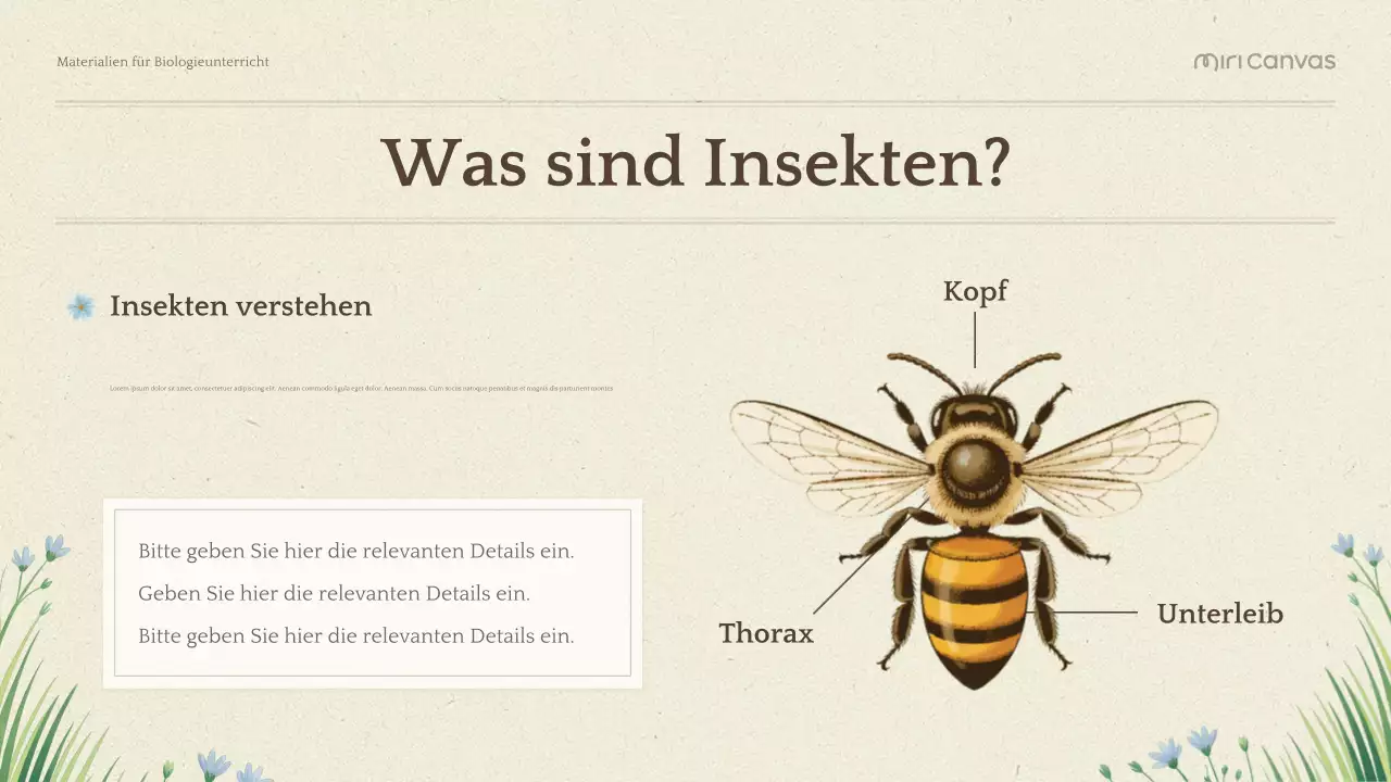 Grüne Botanische Biologie Präsentation