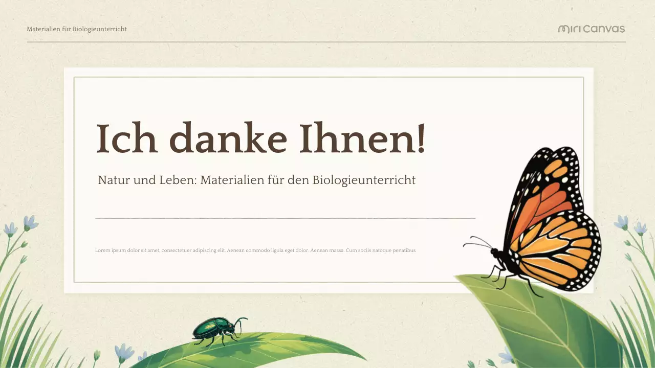 Grüne Botanische Biologie Präsentation