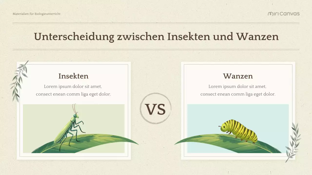 Grüne Botanische Biologie Präsentation