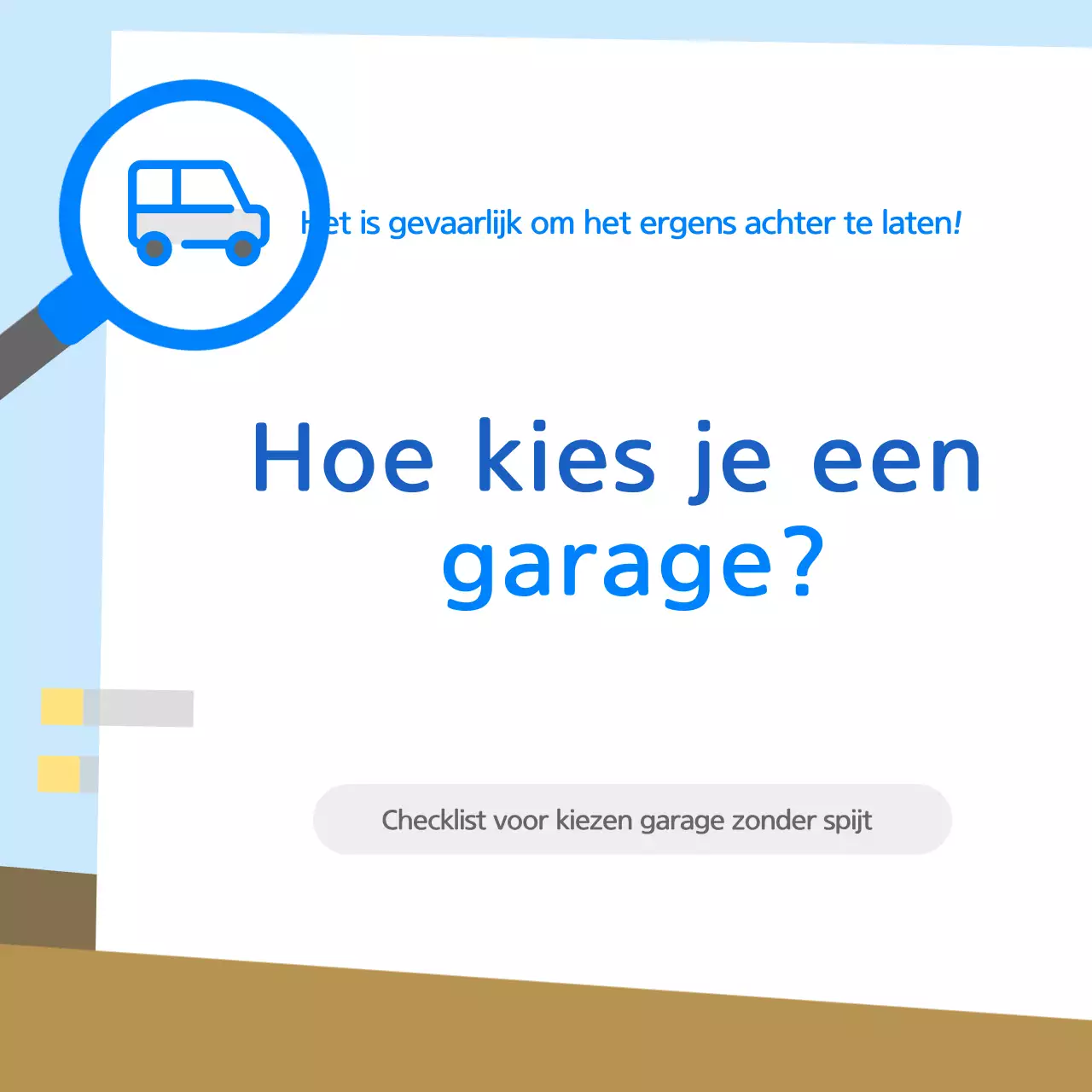 Informatie over het kiezen van een schone blauwe garage