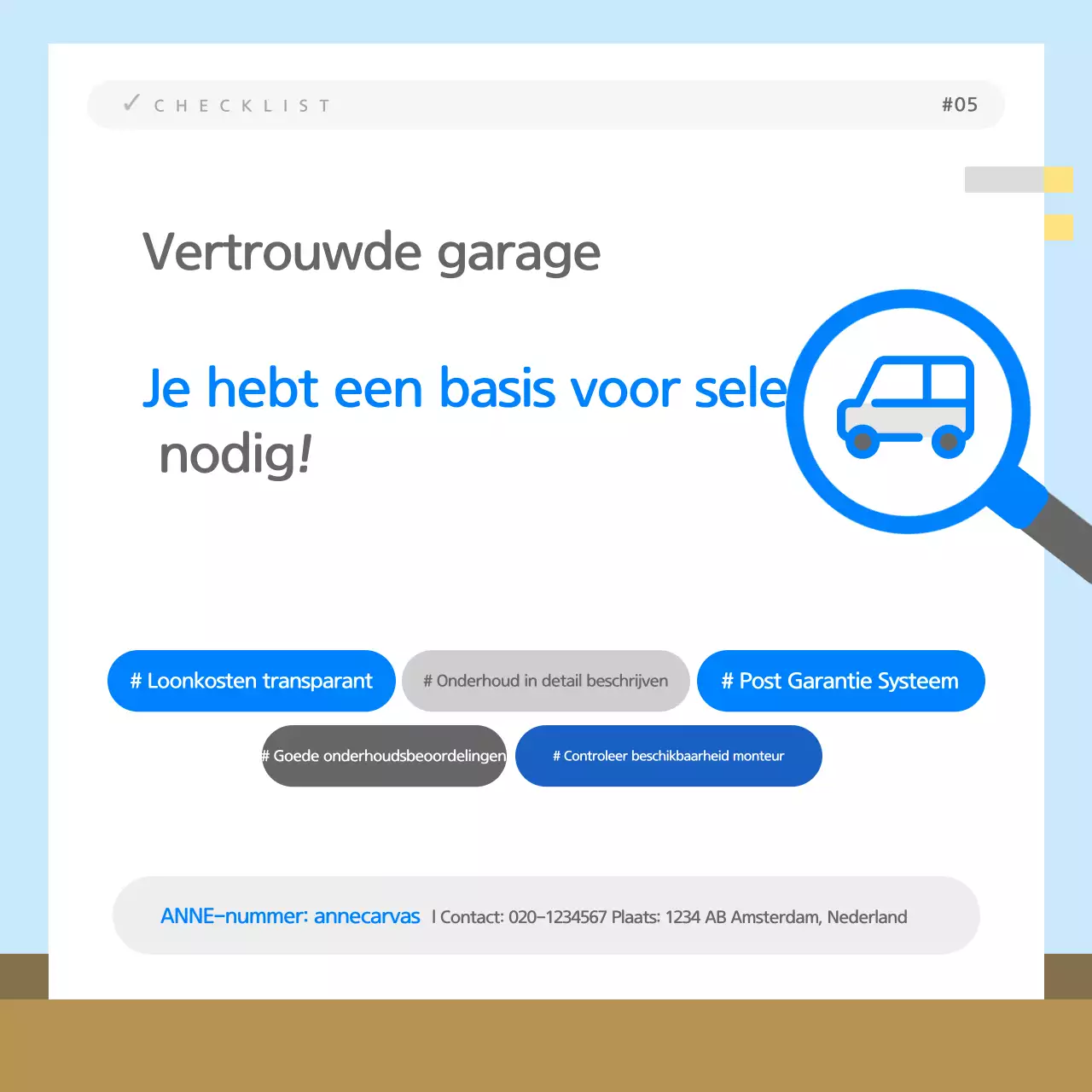 Informatie over het kiezen van een schone blauwe garage