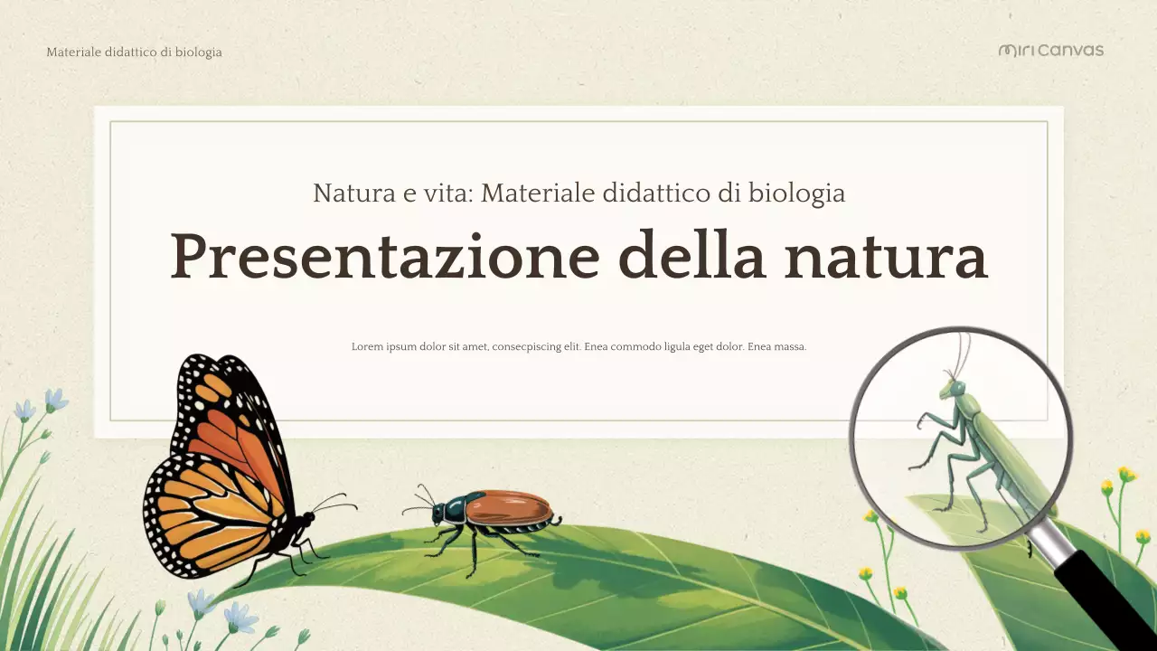 Presentazione di Biologia Botanica Verde