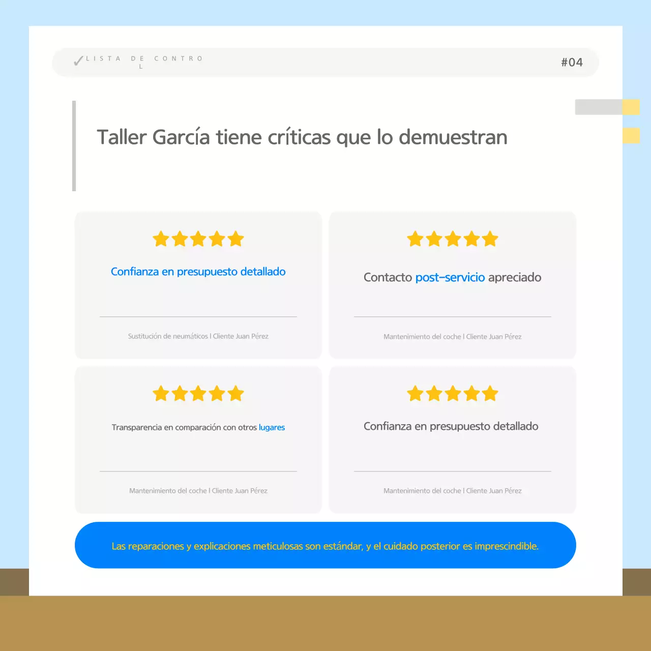 Información sobre cómo elegir un garaje azul limpio