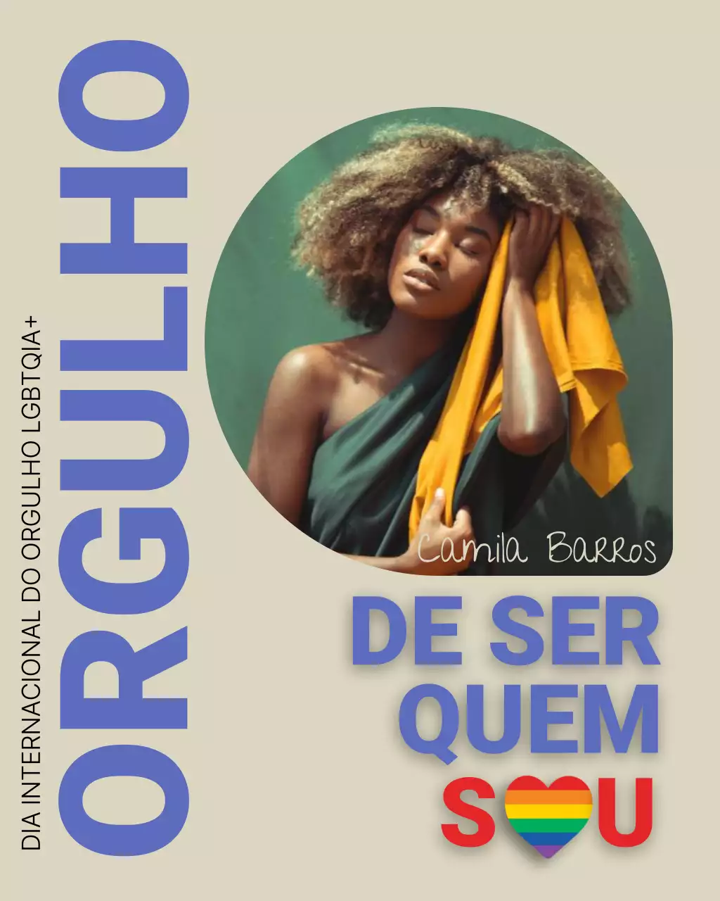 Publicação do Instagram sobre o anúncio do Orgulho Moderno Bege