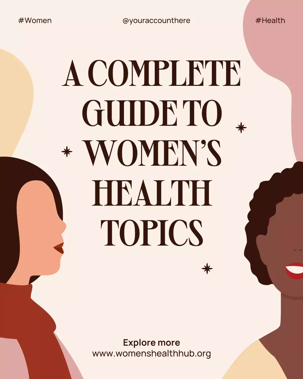 Beige Modern Women's Health Promotion Instagram Post