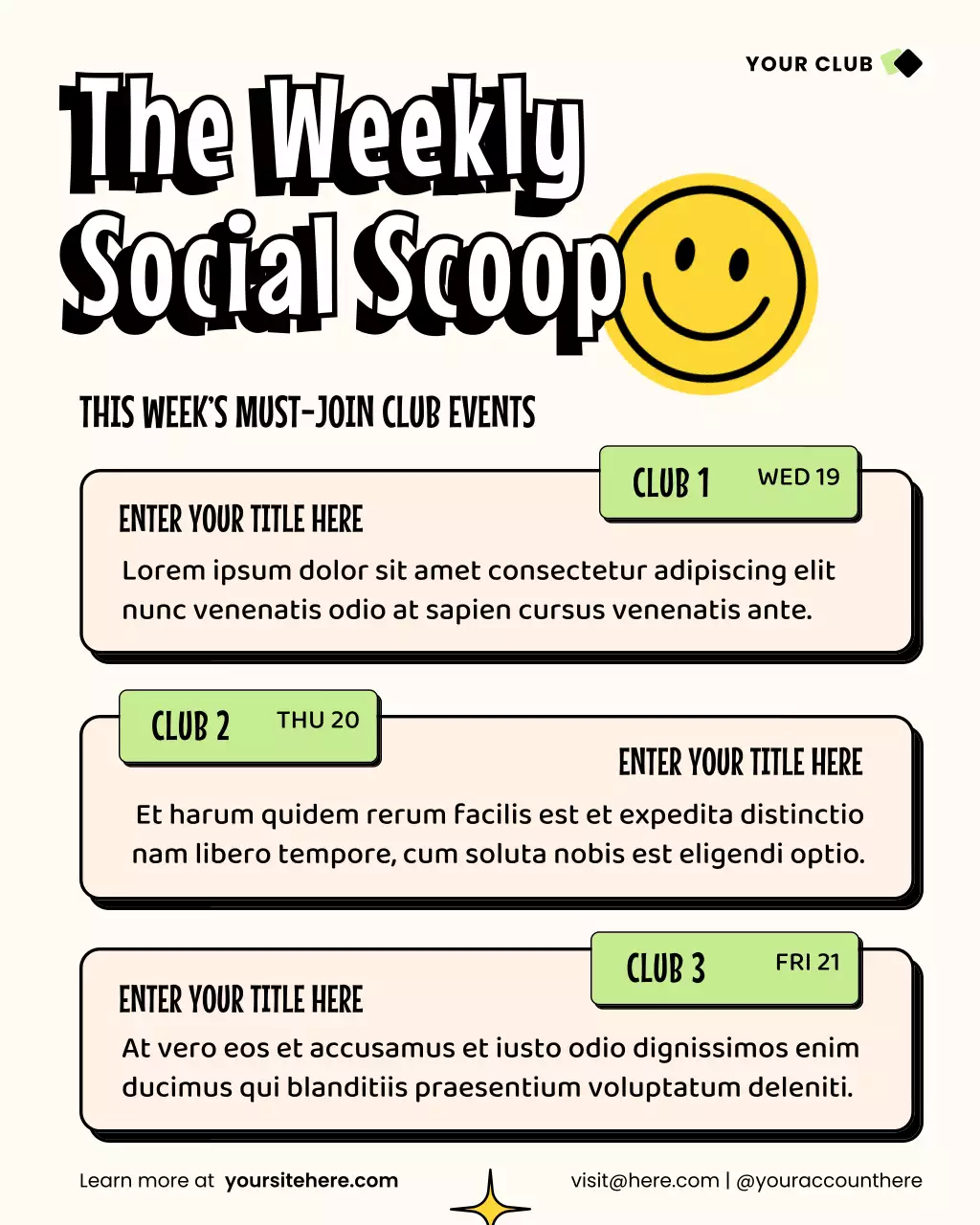 Colorful Trendy Event Newsletter Instagram Post