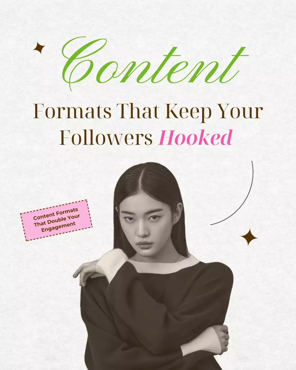 Black and Pink Vibrant Content Creation TIps Instagram Post