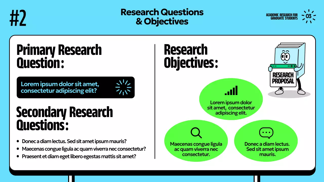 블루 코믹 리서치 프레젠테이션