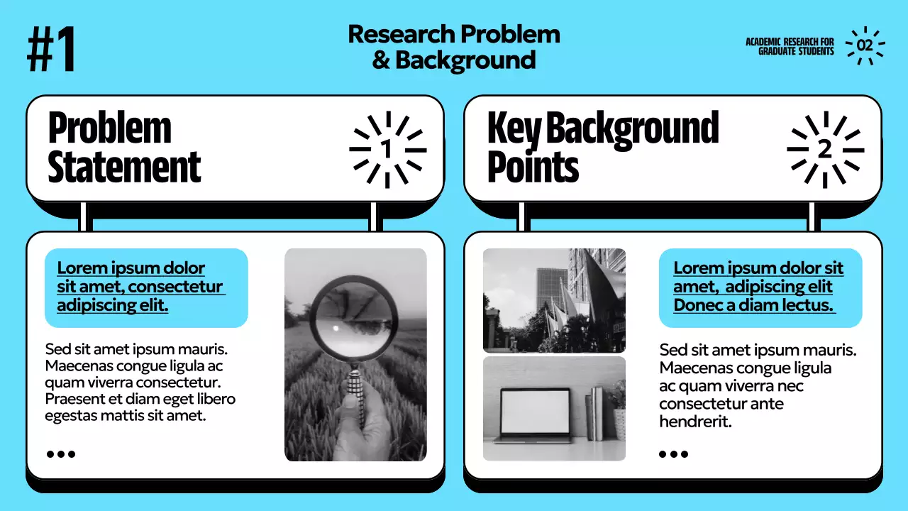 블루 코믹 리서치 프레젠테이션