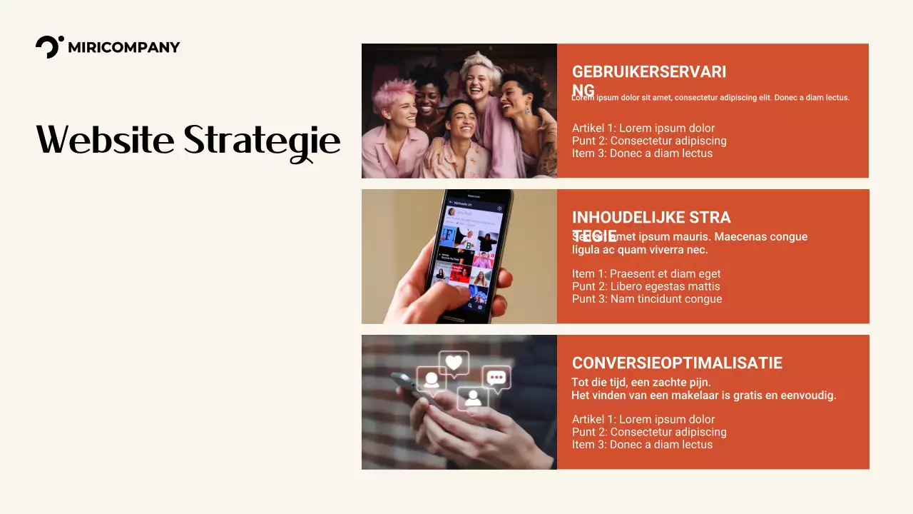 Oranje Moderne Marketing Promotie Presentatie