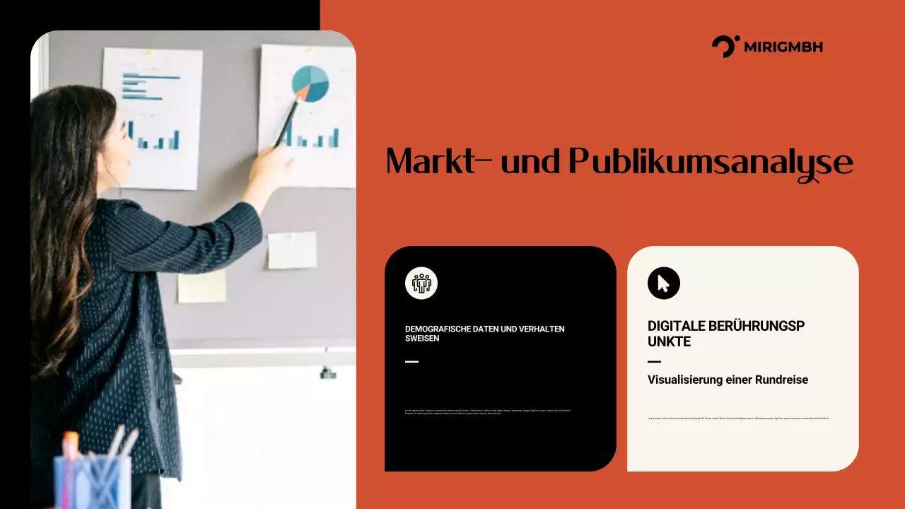 Orange Moderne Marketing-Promotion-Präsentation