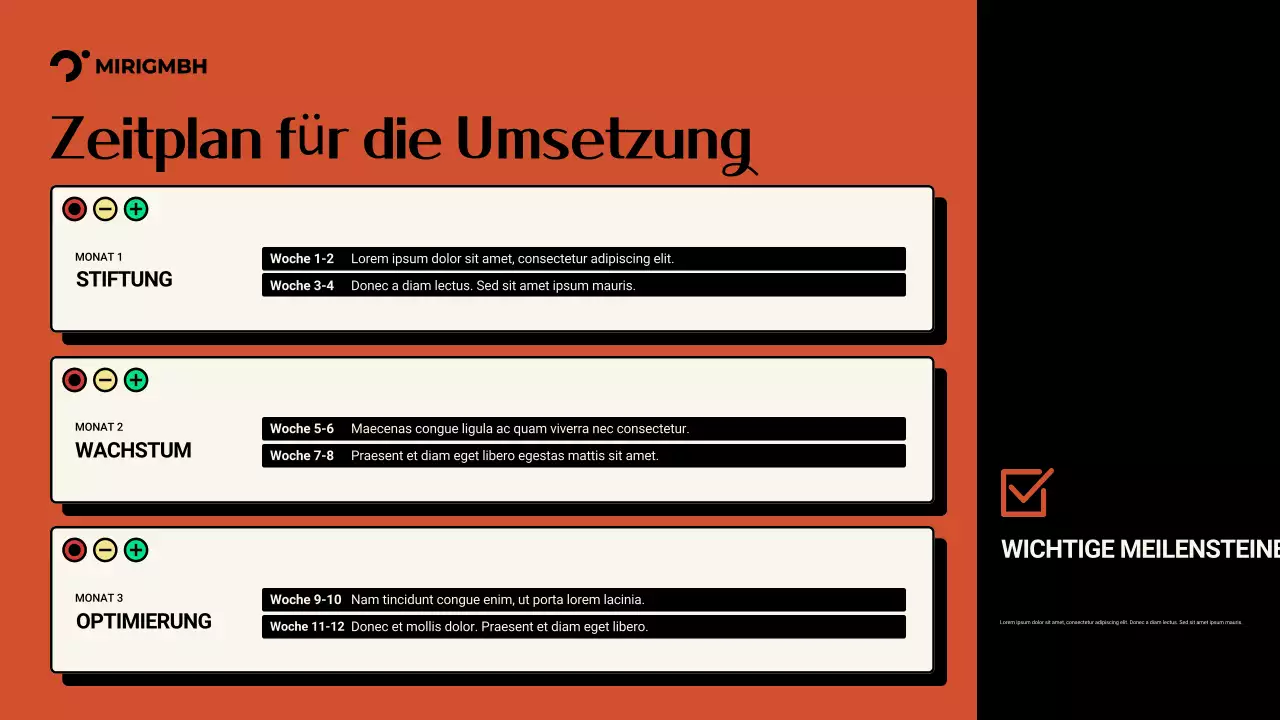 Orange Moderne Marketing-Promotion-Präsentation