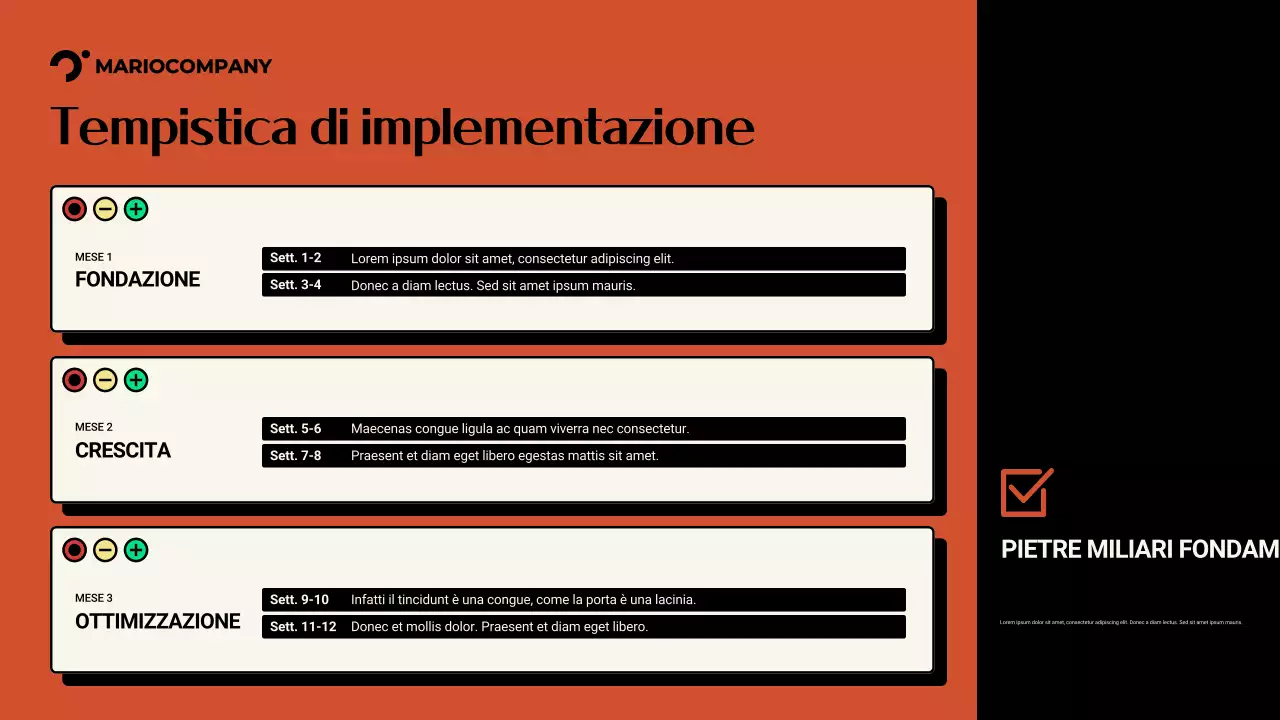 Presentazione promozionale di Orange Modern Marketing