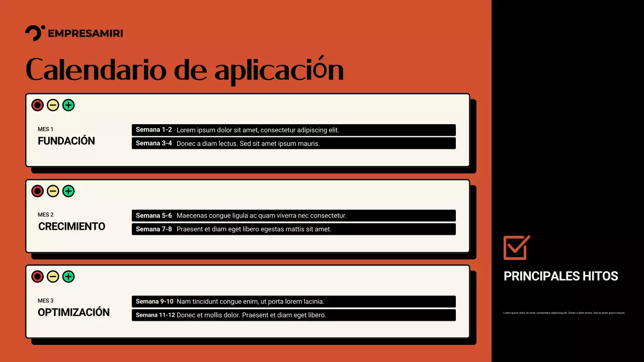 Presentación de promoción de marketing moderno de Orange