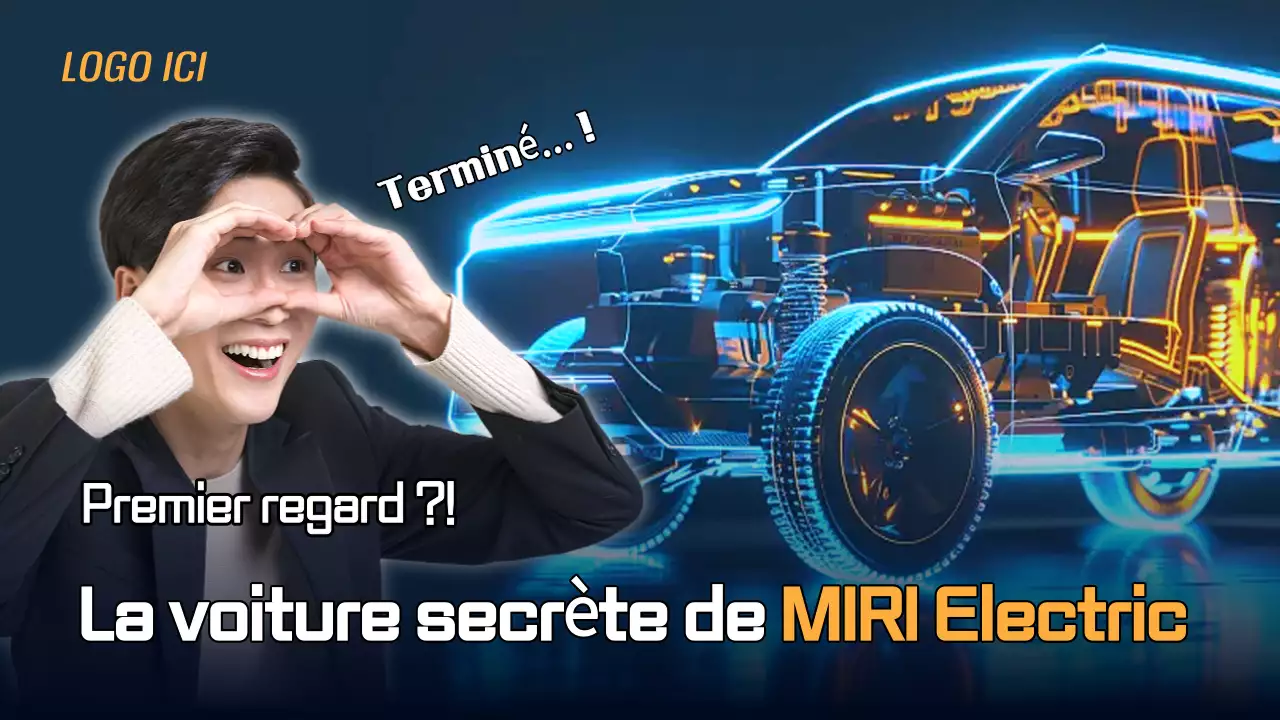 Promotion de la voiture cybernétique bleue