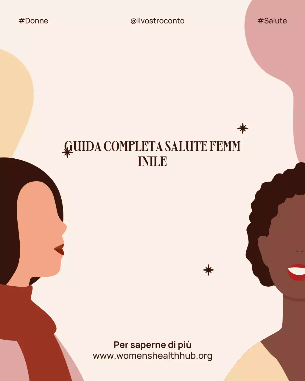 Post Instagram sulla promozione della salute moderna beige