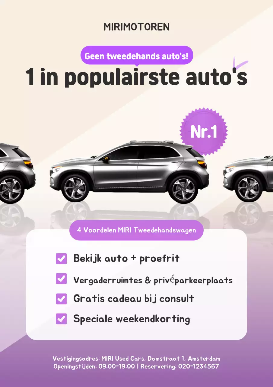 Bora Moderne Auto Advertentie