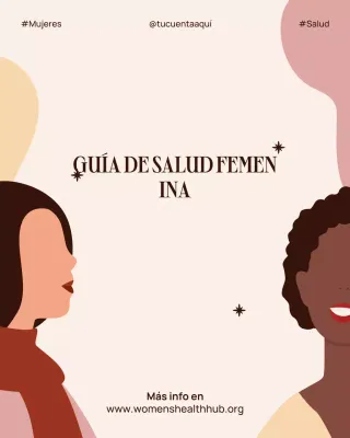 Publicación de Instagram sobre promoción de salud moderna en beige