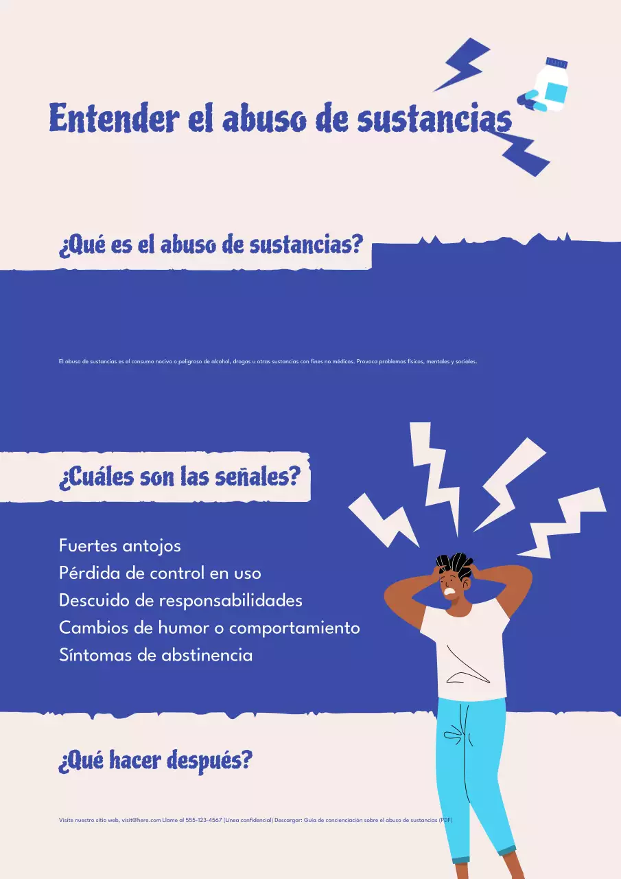Póster de la Guía Moderna de Concienciación sobre Sustancias de Red Modern
