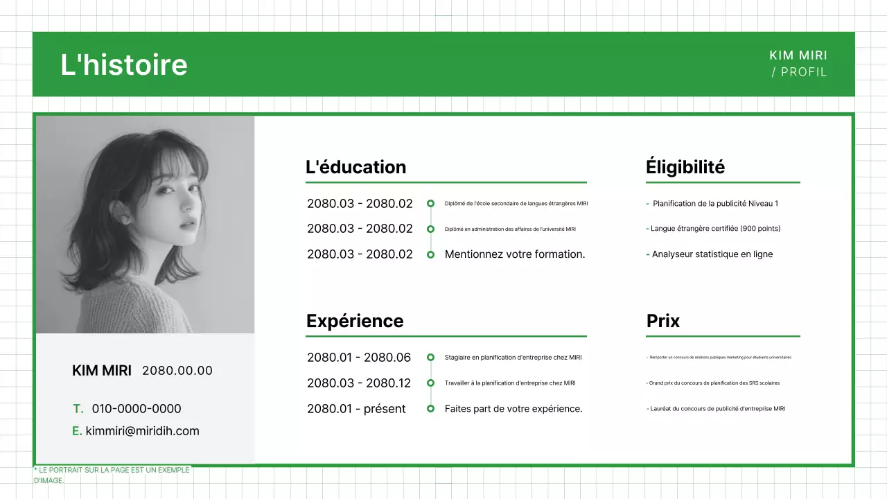 Carte de visite Green Clean Portfolio