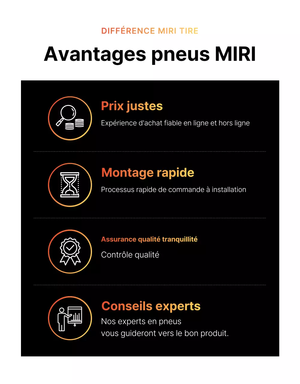 Publicité pour un pneu de voiture moderne noir