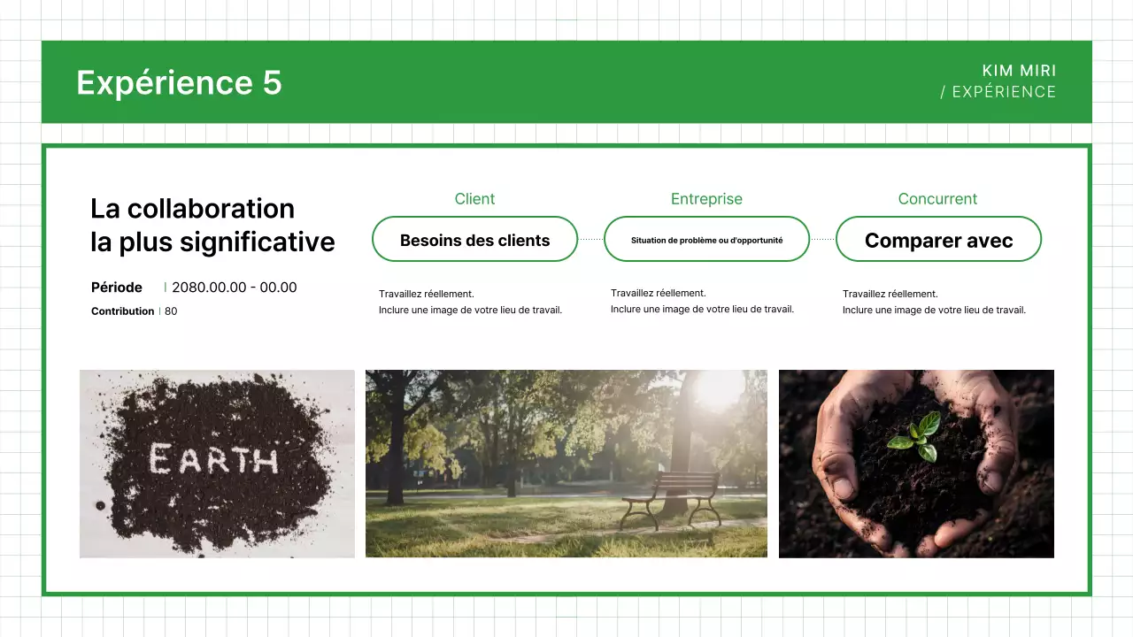 Carte de visite Green Clean Portfolio