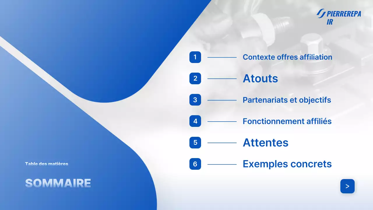 Publicité de réparation automobile moderne bleue