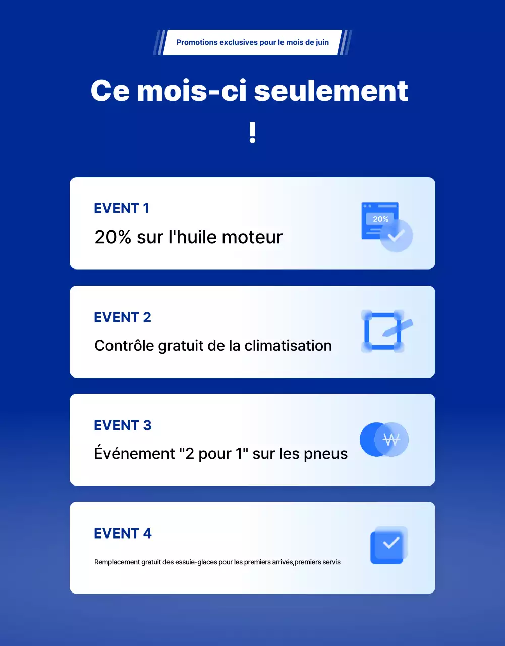Publicité sur l'entretien des voitures grises modernes