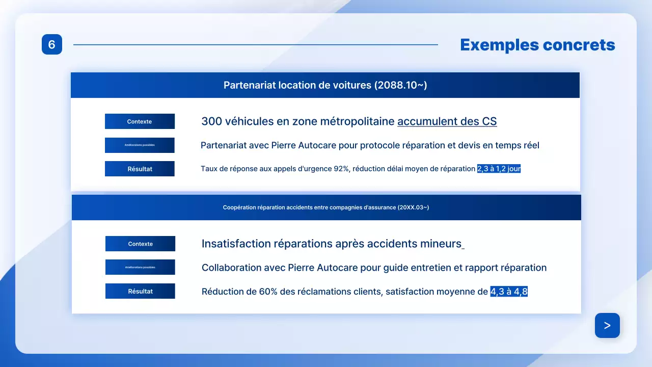 Publicité de réparation automobile moderne bleue