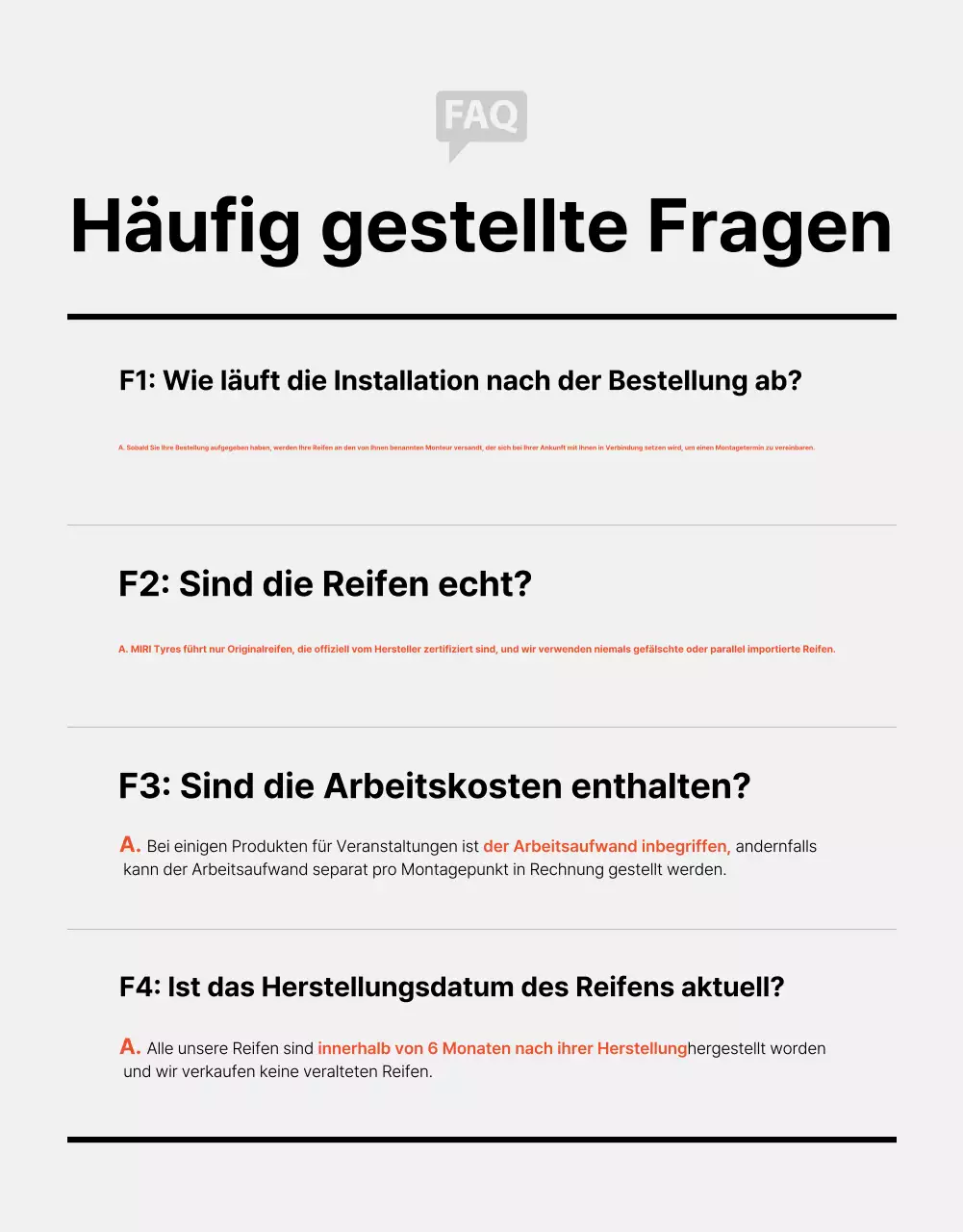 Schwarze moderne Autoreifenwerbung