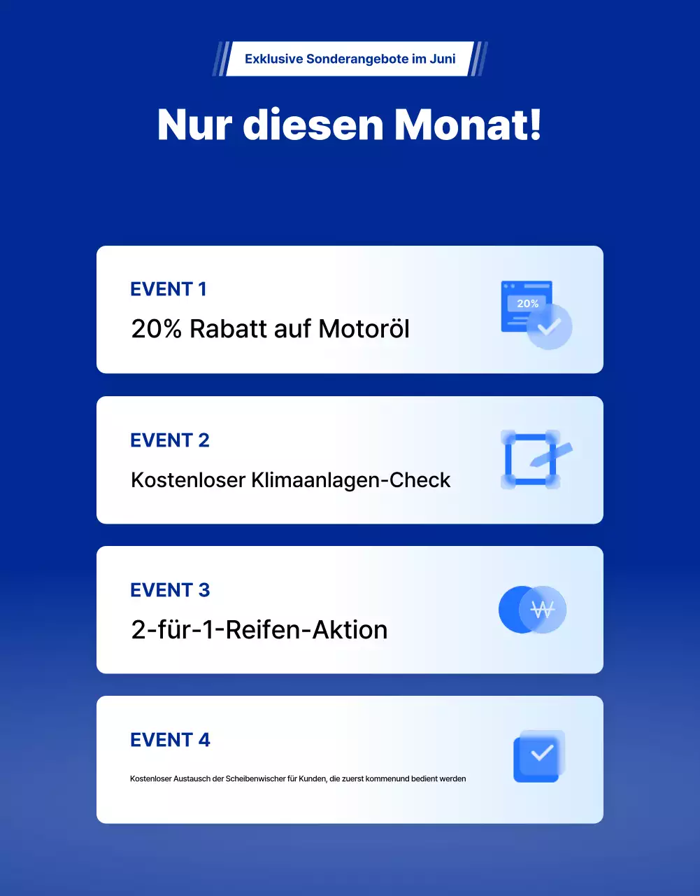 Graue moderne Autowartungsanzeige