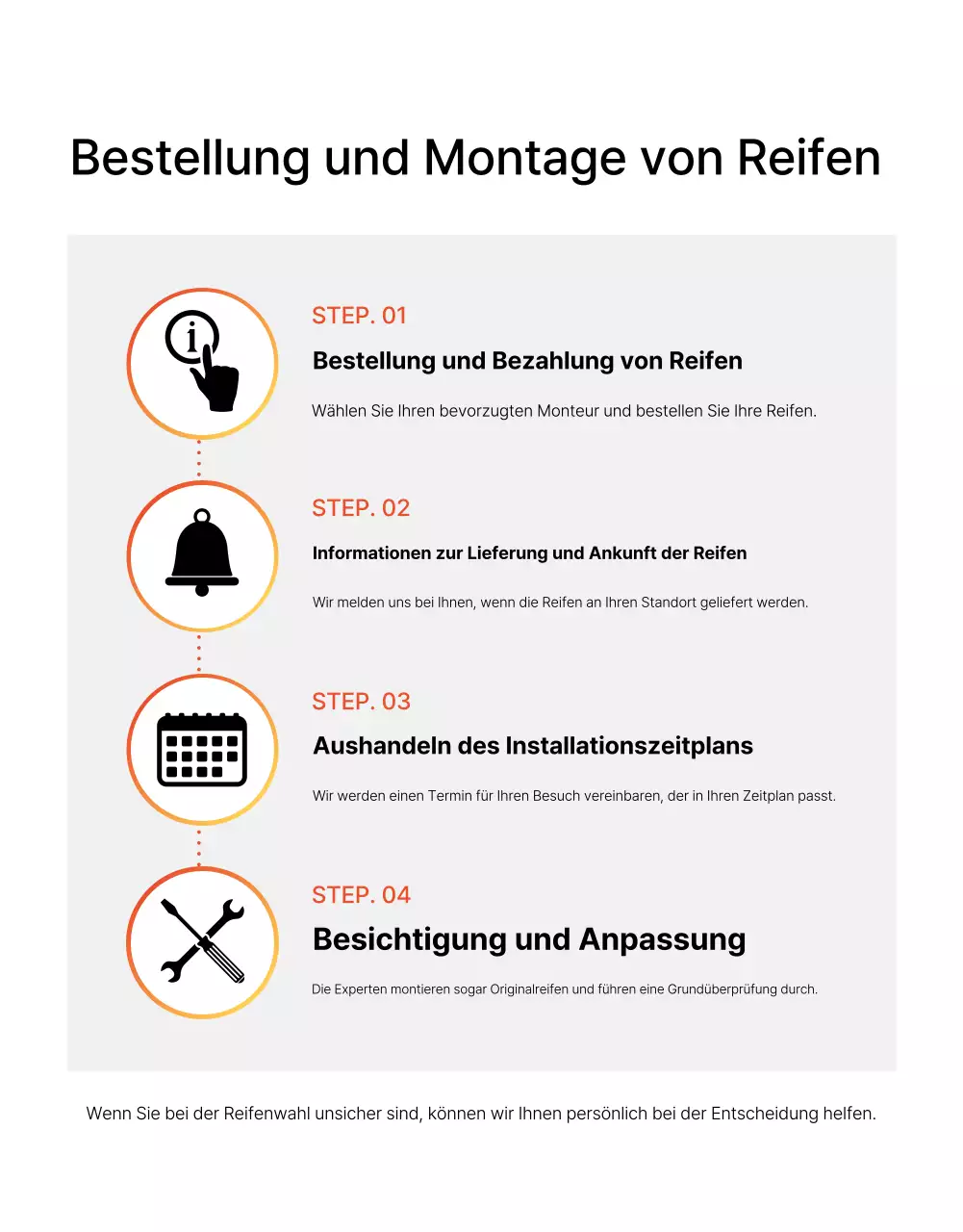 Schwarze moderne Autoreifenwerbung