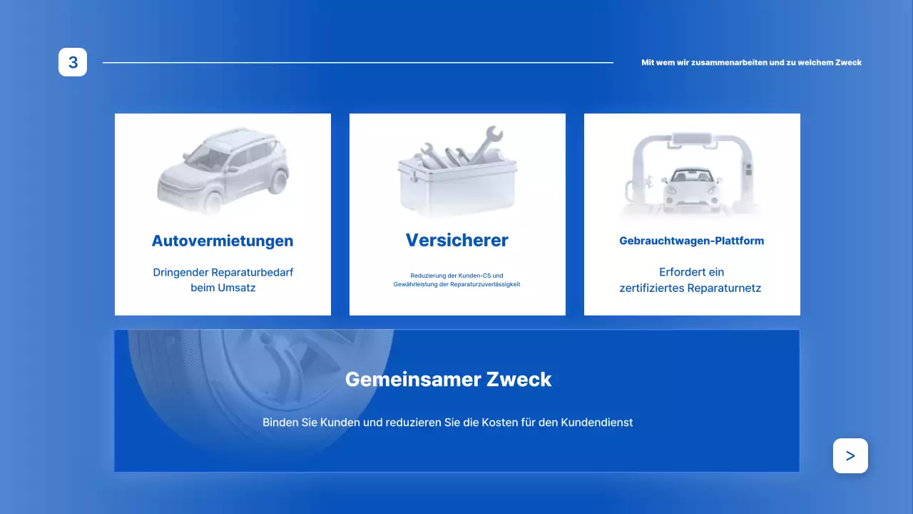 Blaue moderne Autoreparaturanzeige
